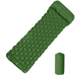 Outdoor Camping Inflatable Mattress Sleeping Pad With Pillows Ultralight Air Mat Built In Inflator Pump Hiking