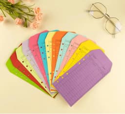 A6 12PCS Colored EnvelopeK kraft Paper Creative European Retro Thickened Envelope Set Envelopes Budget Planner Easy To Save