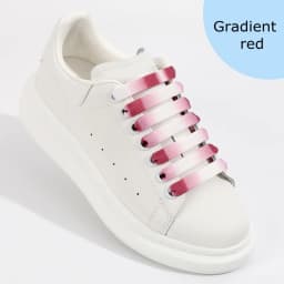 1.2cm width Flat Shoelaces Rainbow Shoelace MCQ Classic Casual White Shoes Laces Unisex Precision Weaving 100CM/120CM/140CM