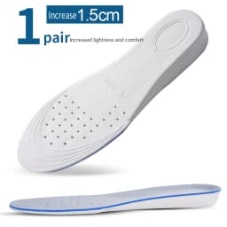 1 Pair EVA Material Invisible Height Increase Insoles For Shoes Breathable Shock Absorption Comfortable For Women Men