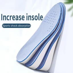 1 Pair EVA Material Invisible Height Increase Insoles For Shoes Breathable Shock Absorption Comfortable For Women Men