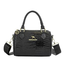 Small Handbag Women's Fashion Shoulder Crossbody Bag Solid Color Black