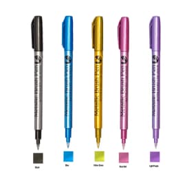 Metallic Markers Pens Color Silver Gold Paint Pens for Black Paper, Glass, Rock Painting, DIY Scrapbook Album