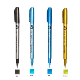 Metallic Markers Pens Color Silver Gold Paint Pens for Black Paper, Glass, Rock Painting, DIY Scrapbook Album