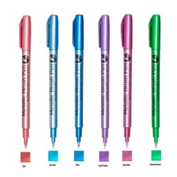 Metallic Markers Pens Color Silver Gold Paint Pens for Black Paper, Glass, Rock Painting, DIY Scrapbook Album