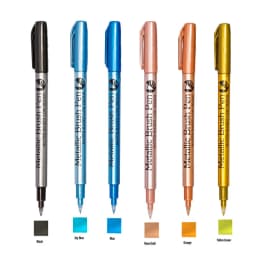 Metallic Markers Pens Color Silver Gold Paint Pens for Black Paper, Glass, Rock Painting, DIY Scrapbook Album