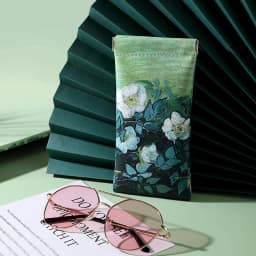 Fashion Women's Portable Printed Glasses Storage Bag Travel Sunglasses Sunglasses Portable Shrapnel Automatic Closure Storage Bo