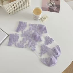 Women's Socks Spring Summer Thin Cotton Socks Lace Flower Silk Fairy Stockings Hollowed Out Breathable Fashion Socks Wholesales
