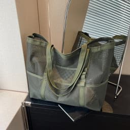 Hollow Large Capacity Makeup Storage Bag Women Multifunctional Mesh Shoulder Bag Travel Transparent Bag Beach Bags