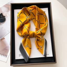 Luxury Brand Silk Scarf Square Women Shawls And Wraps Office Small Hair Neck Hijabs Kerchief Foulard Ladies Scarves 70*70cm