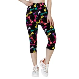 K468 New Colored Dragonfly Printed Leggings for WOMEN'S Gym Sports, Summer WOMEN'S Capris, Casual WOMEN'S Pants