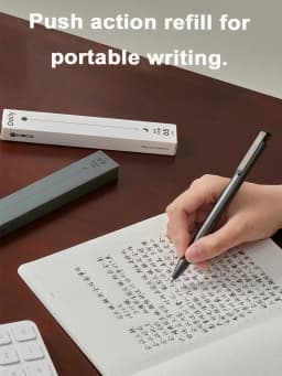 Kaco DAILY Gel Ink Pen 0.5mm Fine Point, Retractable Metal Clip ABS Writing Pens School Teacher Gift Student Stationery Supplies