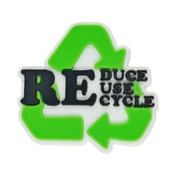 1-9pcs Reduce Reuse Recycle Save Earth Forest PVC Shoe Charms Buckle Wristbands Hole Slipper Accessories Decorations Kid Gift