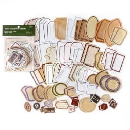 Journamm 100pcs/pack Vintage Memo Paper Set DIY Scrapbooking School Supplies Decor Junk Journal Marking Stationery Notes Paper