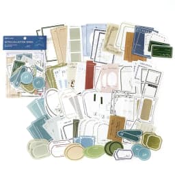 Journamm 100pcs/pack Vintage Memo Paper Set DIY Scrapbooking School Supplies Decor Junk Journal Marking Stationery Notes Paper