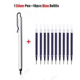 Kaco KLIP Metal Signature Pen 0.5mm Black Ink Boligrafo Gel Business Stylos With Pen Clip School Office Meeting Writing Supplies