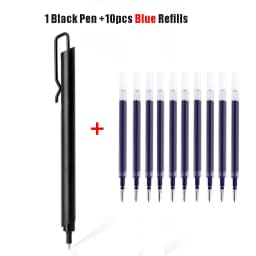 Kaco KLIP Metal Signature Pen 0.5mm Black Ink Boligrafo Gel Business Stylos With Pen Clip School Office Meeting Writing Supplies