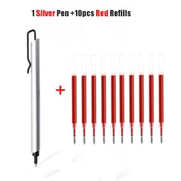 Kaco KLIP Metal Signature Pen 0.5mm Black Ink Boligrafo Gel Business Stylos With Pen Clip School Office Meeting Writing Supplies
