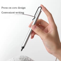 Kaco KLIP Metal Signature Pen 0.5mm Black Ink Boligrafo Gel Business Stylos With Pen Clip School Office Meeting Writing Supplies