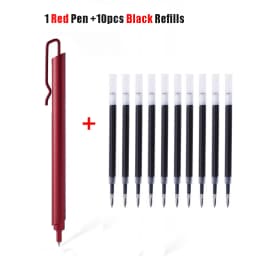 Kaco KLIP Metal Signature Pen 0.5mm Black Ink Boligrafo Gel Business Stylos With Pen Clip School Office Meeting Writing Supplies