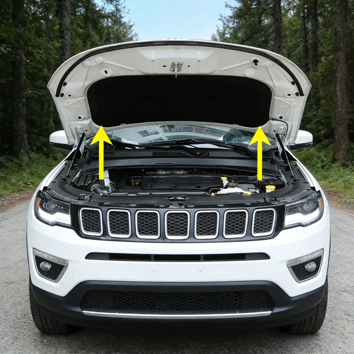 For Jeep Compass 2017-2022 Front Hood Bonnet Support Lift Gas Struts Bar Shocks Hydraulic Rod Springs Car Accessories
