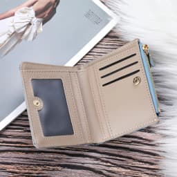 1pc Cute Cartoon Purse, Cat Pattern Large Capacity Wallet, PU Leather Storage Card Holder