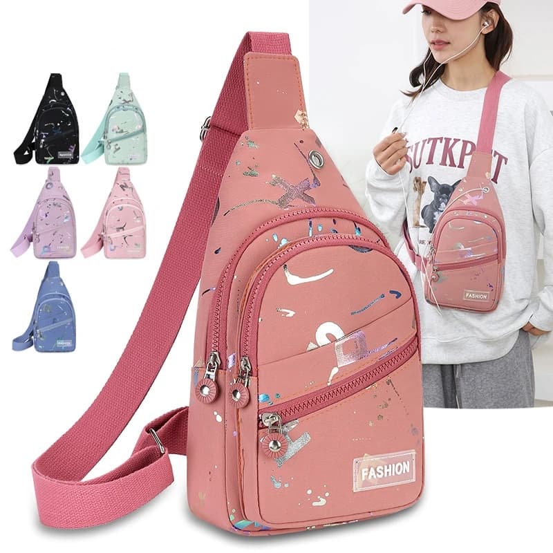 Chest Bag Crossbody Small Sling Backpack Sling Bag for Women, Chest Bag Daypack Crossbody for Travel Sport Crossbody Backpack