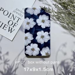 Empty Watercolor Paint Tin Box Palette Portable Solid Water Color Paint Storage Box Art Supplies