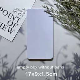 Empty Watercolor Paint Tin Box Palette Portable Solid Water Color Paint Storage Box Art Supplies