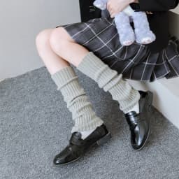 Japanese Y2K Lolita Girls Lace Bow Leg Warmers Women Calf Warmer Knitted Streamer Leg Covers JK Bow Princess Style Slouch Socks