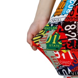 PD47 European and American Printed Digital Leggings, Matte Printed Small Foot Elastic WOMEN'S Cropped Pants, Graffiti Pants