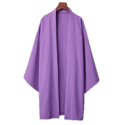 2024 New Men's Long Solid Color Japanese Kimono Poncho Summer Casual Loose Women's Yukata Haori Beach Black Hiyoshi Shirt Jacket