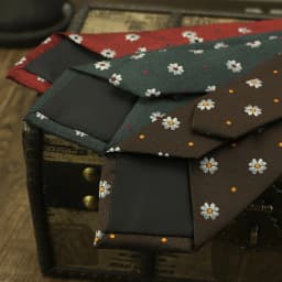 8cm Width Luxurious Floral Neckties For Men Polyester Woven Brown Green Neck Ties Elegant Suit Accessories Skinny Casual Cravat