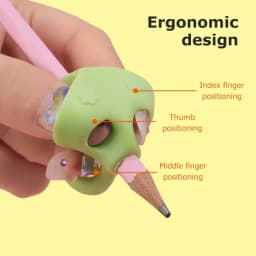12/6/1Pcs Pencil Silicone Grips Writing Aid Trainer Posture Correction Finger Grip for Kids Children Students School Supplies