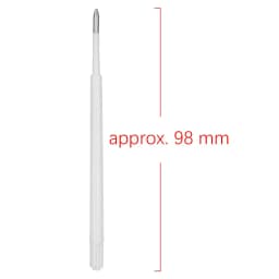 10 Pcs/lot Stationery Signature Plastic Press Pens Core Replacement Lead Writing Tool Ballpoint Pen Refill