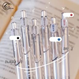 Quick Dry Gel Pen Transparent Black/Red/Blue Ink 0.5MM ST Tip Neutral Pens Writing Tools Signature Pen School Stationery