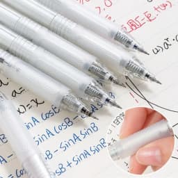 Quick Dry Gel Pen Transparent Black/Red/Blue Ink 0.5MM ST Tip Neutral Pens Writing Tools Signature Pen School Stationery