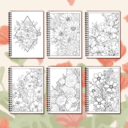 Women's Spiral Colouring Book - 30 Sheets 11.3x 8.3 inch, Stress Relief Colouring Book, Birthday Gift, Holiday Party Gift