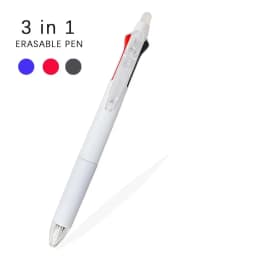 3 in 1 Erasable Pen Creative 0.5mm Magic Ink Gel Pen 3 Colors Refills Washable Handle Writing Pen