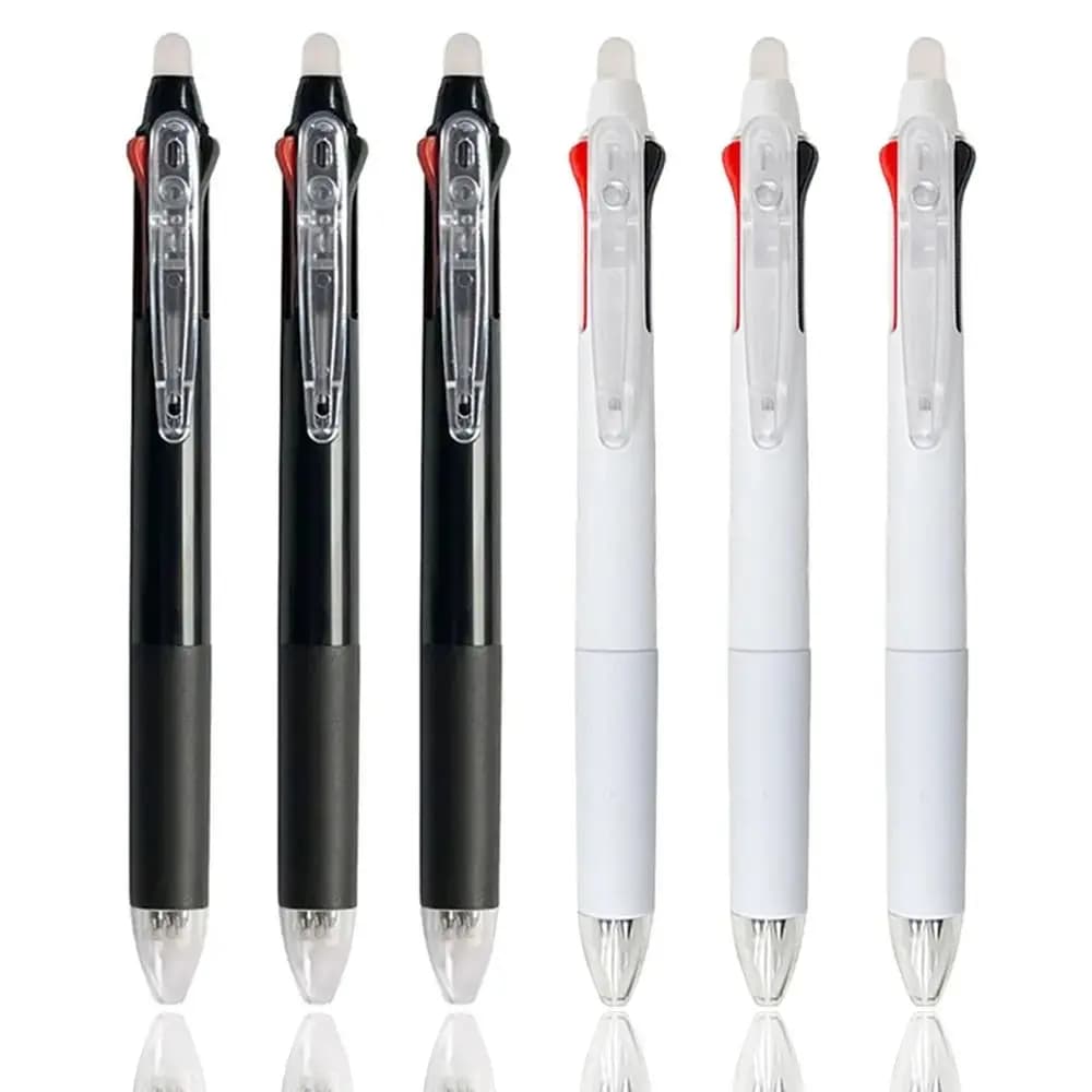 3 in 1 Erasable Pen Creative 0.5mm Magic Ink Gel Pen 3 Colors Refills Washable Handle Writing Pen