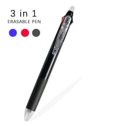 3 in 1 Erasable Pen Creative 0.5mm Magic Ink Gel Pen 3 Colors Refills Washable Handle Writing Pen