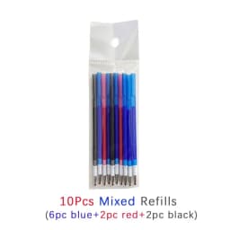 3 in 1 Erasable Pen Creative 0.5mm Magic Ink Gel Pen 3 Colors Refills Washable Handle Writing Pen