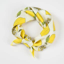Summer Bright Color Oil Painting Lemon Print 53CM Small Square Women Satin Silk Neck Tie Scarfs Soft Neat Ladies Neckerchiefs