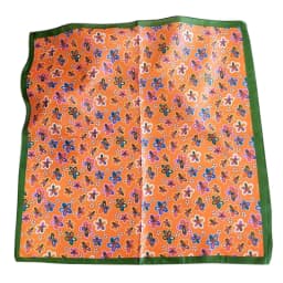 Summer Bright Color Oil Painting Lemon Print 53CM Small Square Women Satin Silk Neck Tie Scarfs Soft Neat Ladies Neckerchiefs