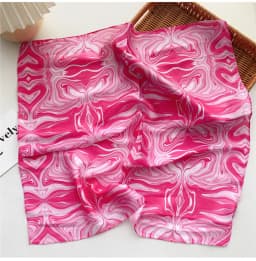 Summer Bright Color Oil Painting Lemon Print 53CM Small Square Women Satin Silk Neck Tie Scarfs Soft Neat Ladies Neckerchiefs