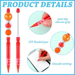 36Pcs Beaded Pencil for Students Non Sharpening Pencil 0.5 Non Refilling Beadable Automatic Cute Writing Pencil Wholesale