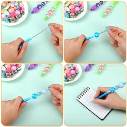 36Pcs Beaded Pencil for Students Non Sharpening Pencil 0.5 Non Refilling Beadable Automatic Cute Writing Pencil Wholesale