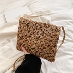 Small Fresh Crossbody Bag, Women's Bag, Straw Woven Shoulder Bag, Niche And Versatile Woven Bag, Simple And Fashionable Handbag