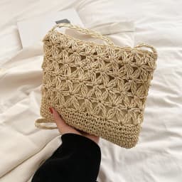 Small Fresh Crossbody Bag, Women's Bag, Straw Woven Shoulder Bag, Niche And Versatile Woven Bag, Simple And Fashionable Handbag