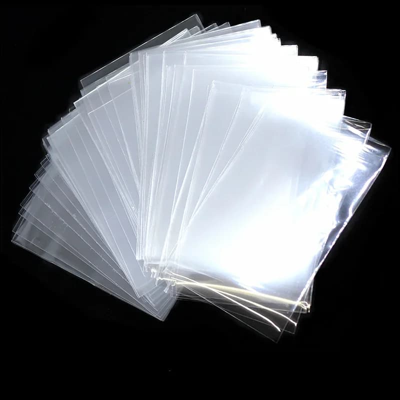 100pcs/set 6cm X 9cm Game Card Protective Bag Case Business ID Credit Card Holder Cover Case Protector Bag Sleeve